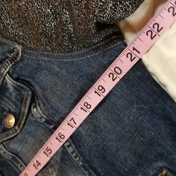 Express | Jean Jacket Metallic Sleeves - Picture 6 of 9